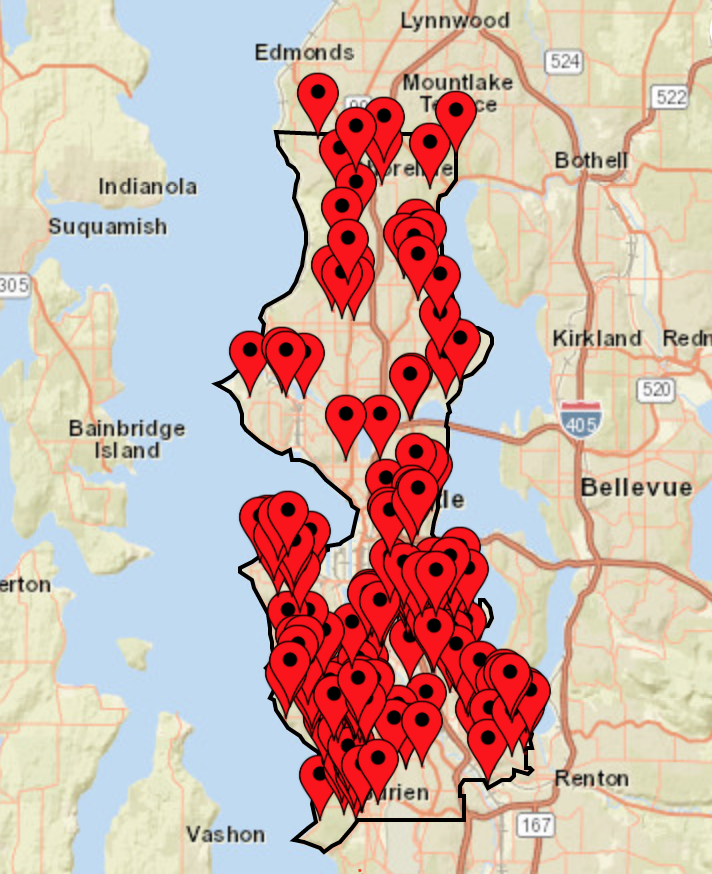 UPDATE Power outage overnight now down to around 1000 across Seattle